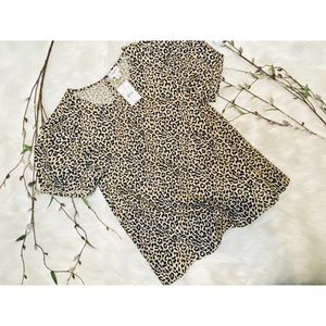 J.Crew leopard print blouse